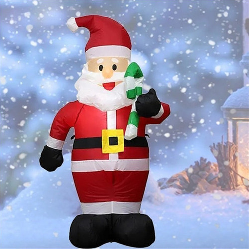 Xy Santa Claus Inflable Con Casa Azúcar S