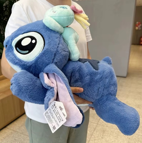 Peluche Stich Lilo& Stitch Angela Scrump Acostado 70cm
