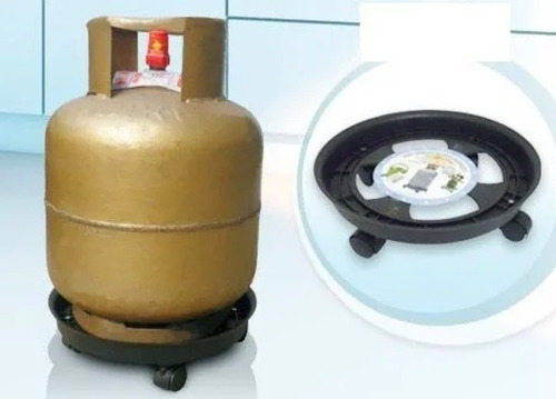 Imagen 4 de 6 de Soporte Garrafa 13 Kg Con Ruedas
