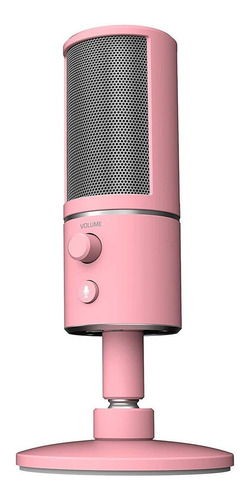 Micrófono Razer Seiren X condensador supercardioide quartz pink
