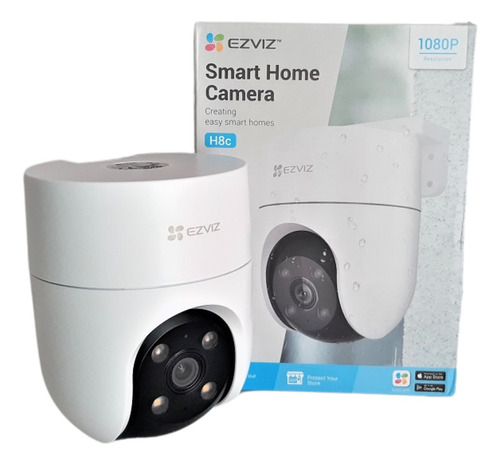 Camara 360 Wifi Ezviz 2mpx Color Sirena Intemperie Slot Sd