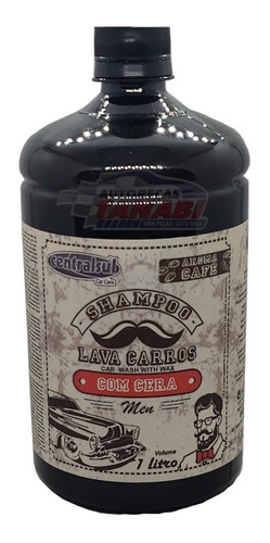 Imagem 1 de 3 de Shampoo Lava Carros C/ Cera Centralsul Men 1 Litro - Café