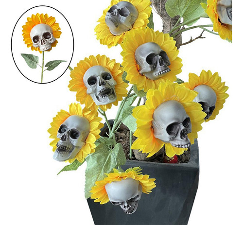 Simulación De De Girasol, Espeluznante B De Un Solo Cabezal