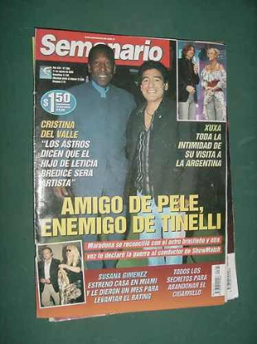 Revista Semanario 1364 Xuxa Maradona Pele Jessica Simpson