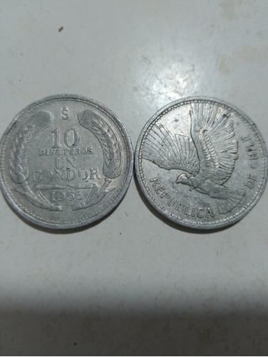 Monedas 10 Pesos 1956