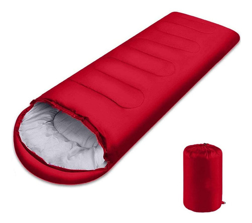 Saco De Dormir Para Acampar Al Aire Libre 1 Kg Rojo