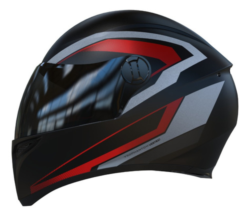 Casco Integral Moto Vertigo V50 Phantom Rojo Mate