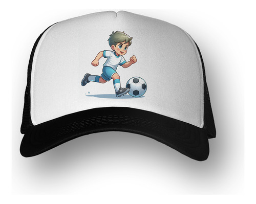 Gorra  Futbol  Corriendo Con Una Pelota