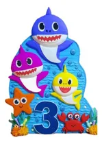 Comprar Piñata Cartón Arcoirispapel Colorido 1 Unidad Celeste Baby Shark Tiburones De Baby Shark Grande