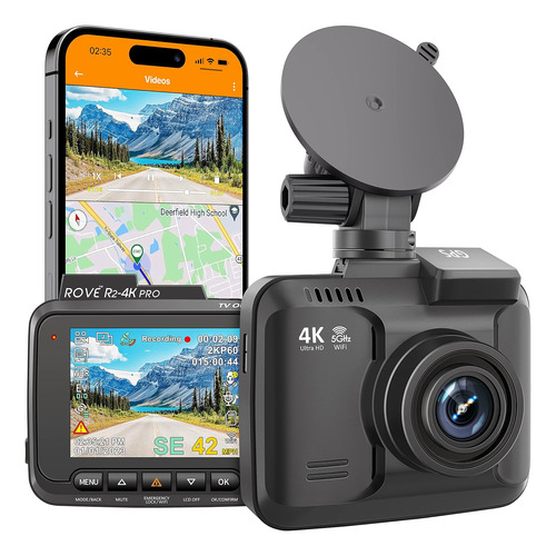 Rove Cámara De Tablero R2-4k Pro, Gps Integrado