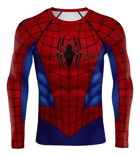 Camiseta Deportiva Secado Rápido Cosplay Spider-man Niños