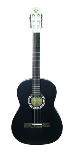 Imagem 3 de 8 de Violão Acústico Nylon Phx Clássico Preto E Branco Fosco