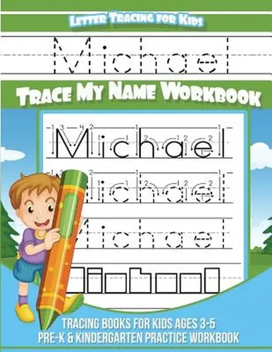 Letter Tracing For Kids Michael Trace My Name Workbook: Trac | Cuotas ...