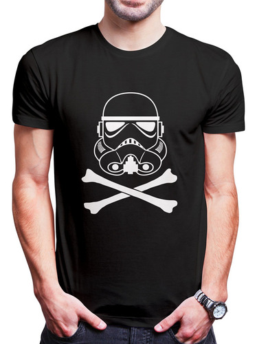 Polo Varon Stormtrooper Skull (d1388 Boleto.store)