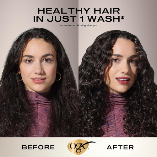 Conjunto Ogx Nutritivo + Shampoo E Condicionador De Leite De