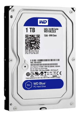 Imagen 1 de 5 de Disco Duro Interno Western Digital Wd10ezex 1tb