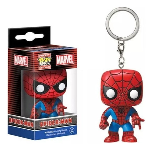 Llavero Funko Spiderman Hombre Araña Bobble Head Avengers