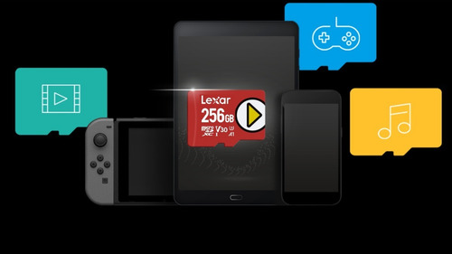 Tarjeta De Memoria Lexar Play Nintendo 256gb Microsd 150mb/s