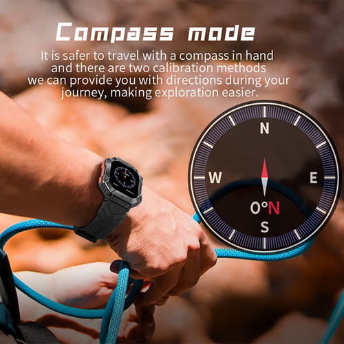 Reloj Inteligente Resistente Agua Monit. Ritmo Card. Fitness