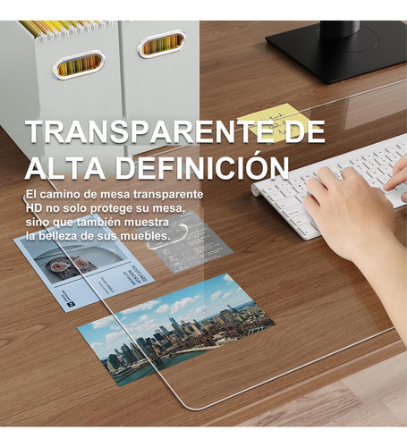 Mouse Pad Gamer Transparente Pvc Antideslizante Impermeable