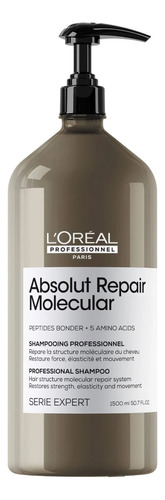 Shampoo Reparador Absolut Repair Molecular Loréal Pro 1500ml