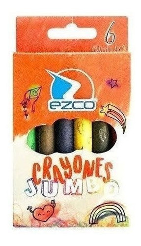 Crayones De Cera Jumbo X 6 Unidades Ezco 172304