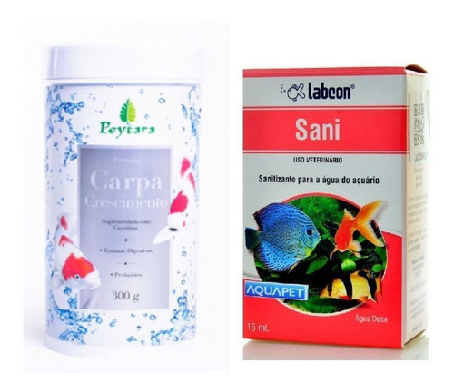 Kit Carpa Crescimento 300g Poytara + Sani Alcon 15ml