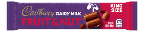 Cadbury Fruit & Nut King Size 65gr (5 Piezas)