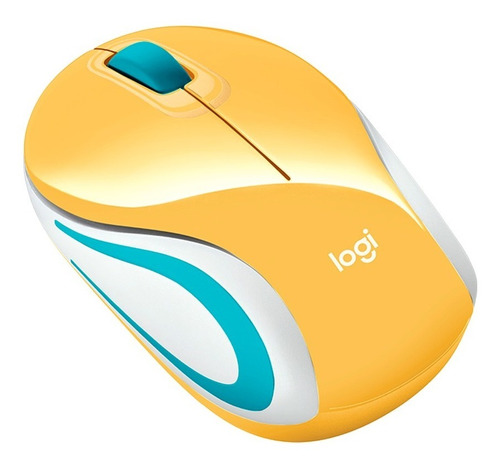 Mouse Inalámbrico Logitech Color Collection M187 Amarillo