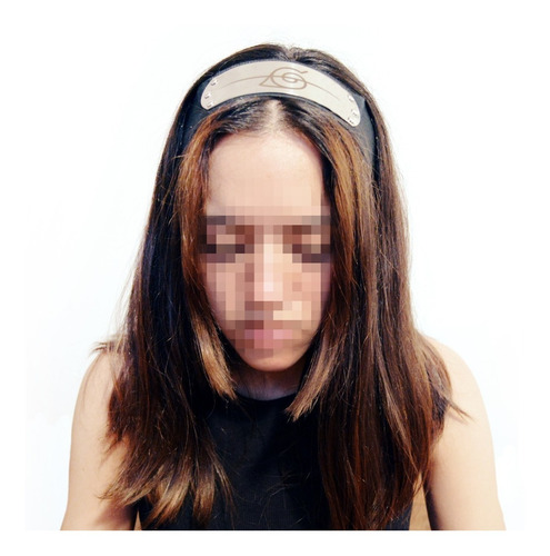 Naruto Bandana Vincha Konoha Renegado Negra - Acero- Cosplay
