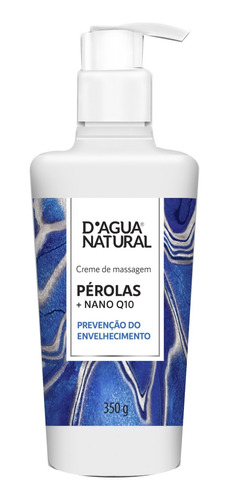 Creme Revitalizante Pérolas Nano Q10 350g Dágua Natural