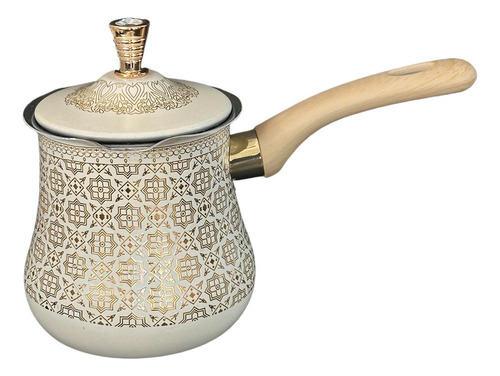 Cafetera Turca De Acero Inoxidable, 550 Ml Patrón Dorado