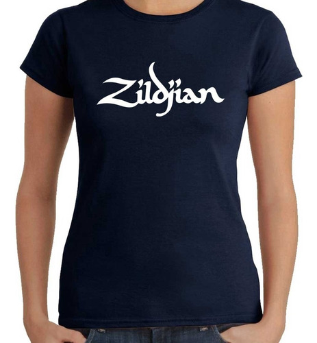Oferta Remera Mujer Zildjian 100% Algodón Calidad Premium