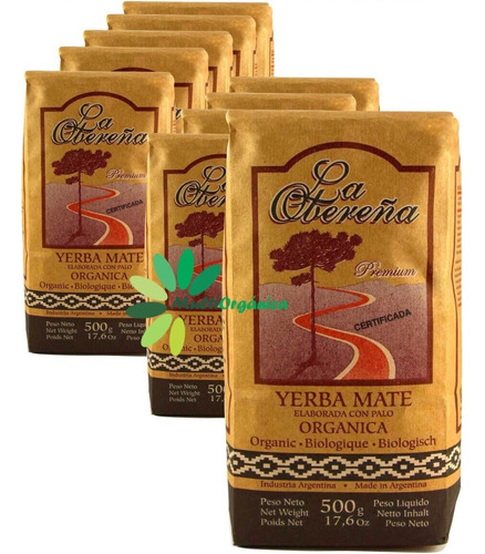 Yerba Mate Orgánica Obereña 500g - Pack X 6 Uni