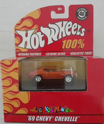 Hot Wheels 100% ´69 Chevy Chevelle 40th Anniversary Lacrado