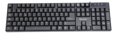 Teclado Tecmaster Cableado Usb / Techtronic Color del teclado Negro