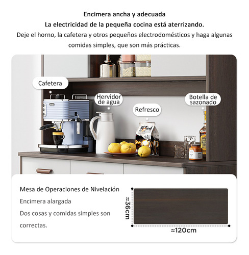Estanterías Con Almacenamiento De Muebles Cocina Con Cajones
