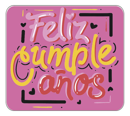 Mousepad Feliz Cumpleaños Personalizado Regalo Original 1313