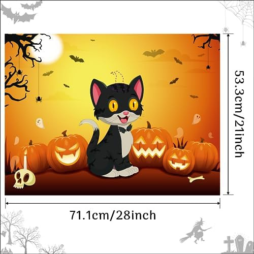 Morcheiong Juego De Halloween Pin The Tail On The Cat Game C