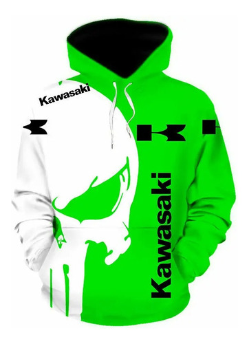 Sudadera Manga Larga Con Estampado 3d Kawasaki