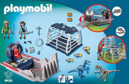 Playmobil Dinos 9433 Hidrodeslizador Con Jaula Para Raptor 67
