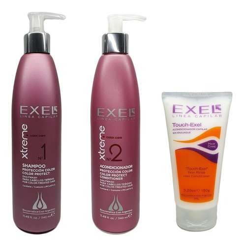 Shampoo Y Acondicionador Xtreme X 340ml+touch X 150ml  Exel