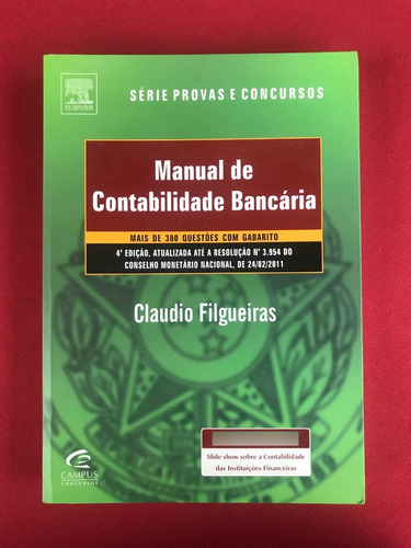 Livro - Manual De Contabilidade Bancária - Seminovo