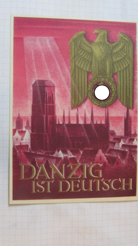 Alemania Postal 1939  Danzig Es Alemán  H2