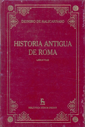 Historia Antigua De Roma Iii - Halicarnaso, Dionisio De