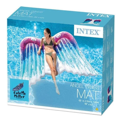 Salvavidas Inflable Alas Angel Montable Intex Envió Gratis