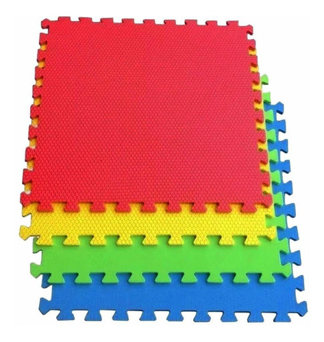 Tapete Foamy Colores Para Bebé Fomi Niños 4pcs 60x60cm 