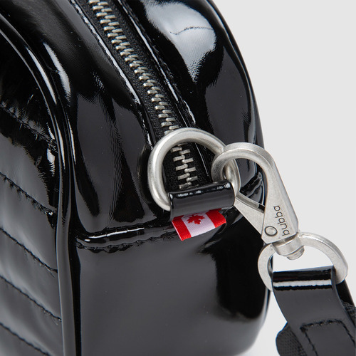 Bolsa Bandolera Crossbody Bubba Bags Purse Gloss Unisex Black Lisa Metalicos Negro