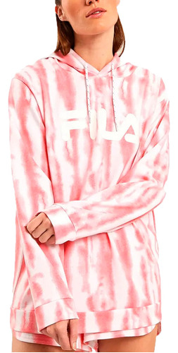 Buzo Fila Lifestyle Mujer Tye Die M Coral-blanco Cli