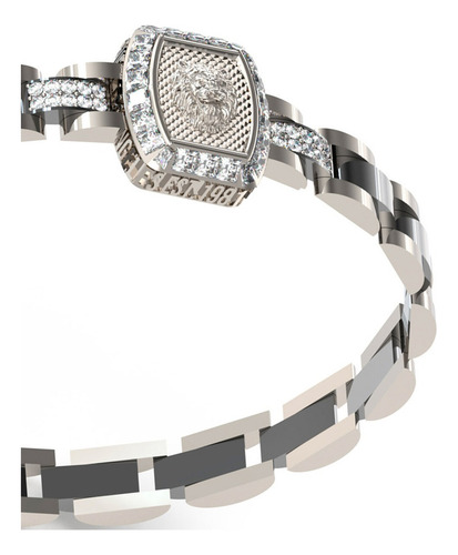 Pulsera Hombre Caballero Lion King Guess Color Plata Color Plateado Diámetro 10 Cm Largo 19 Cm